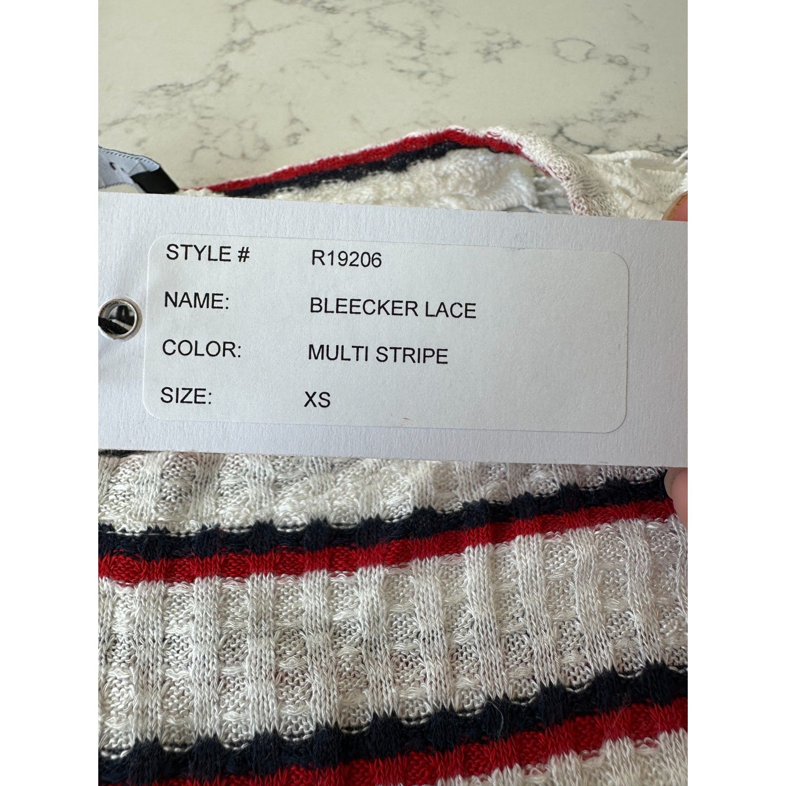 Nwt Generation Love Bleeker Red White Blue Lace Shoulder Top Size Xs — image 5 of 8